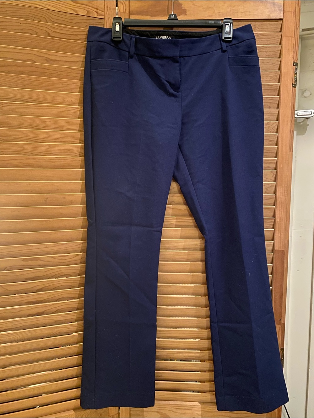 Express Women's Navy Boot-Cut Dress Pants
